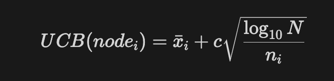 UCB1 formula